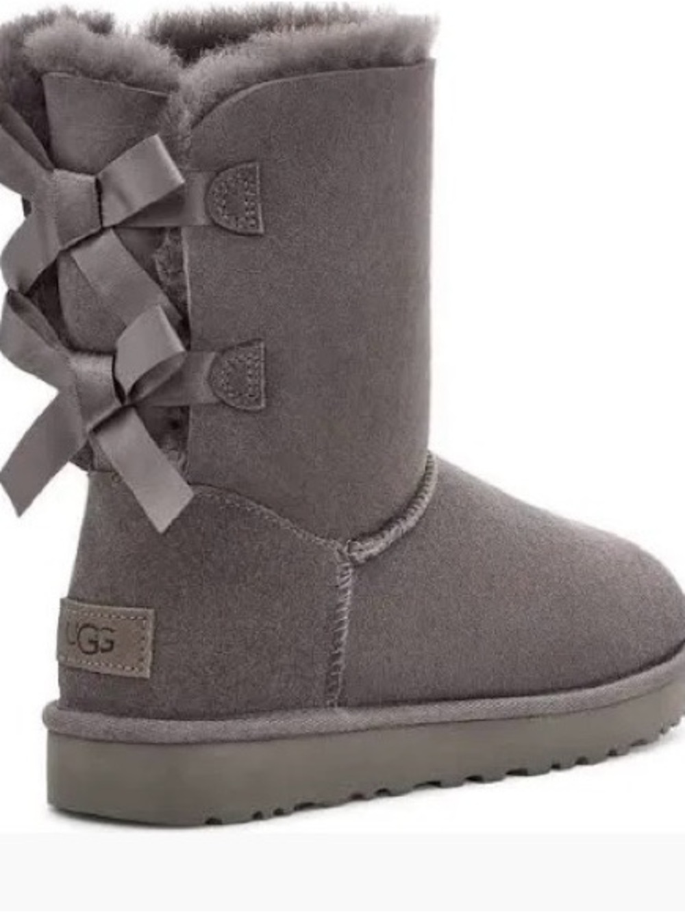 UGG Bailey Bow Short Boot - Gray